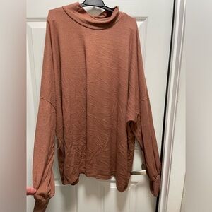 Women's Crew Neck Sweater - Rust